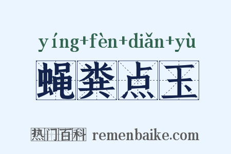 蝇粪点玉是什么意思的图片